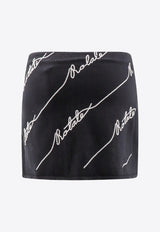 ROTATE Signature Logo Mini Shorts Black 110111100_1000