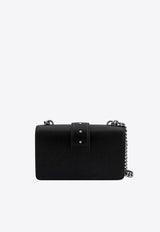 PINKO Classic Love Leather Crossbody Bag Black 100053A0F1_Z99O