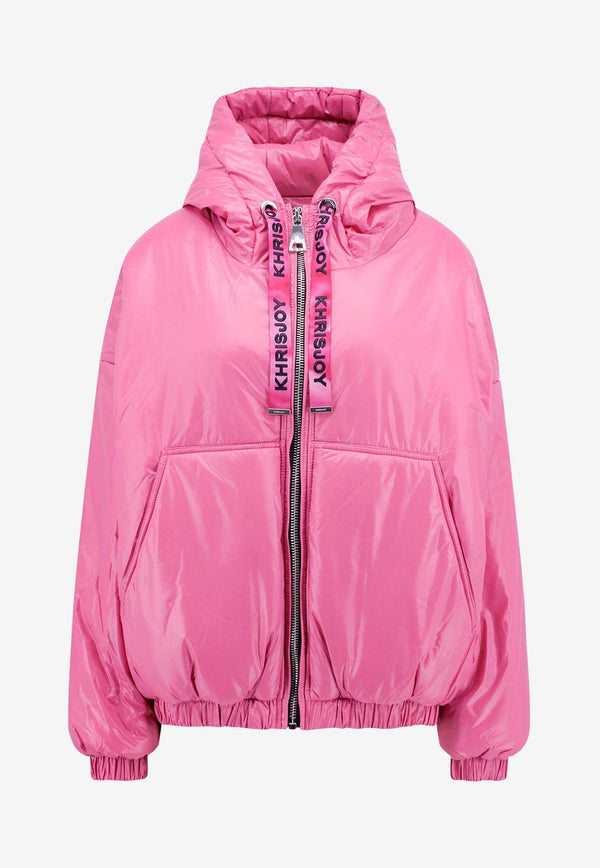 KHRISJOY Padded Nylon Jacket Pink EFPW035SPL_RB59