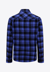 Off-White Checked Long-Sleeved Shirt OMGE030F23FAB001_4800