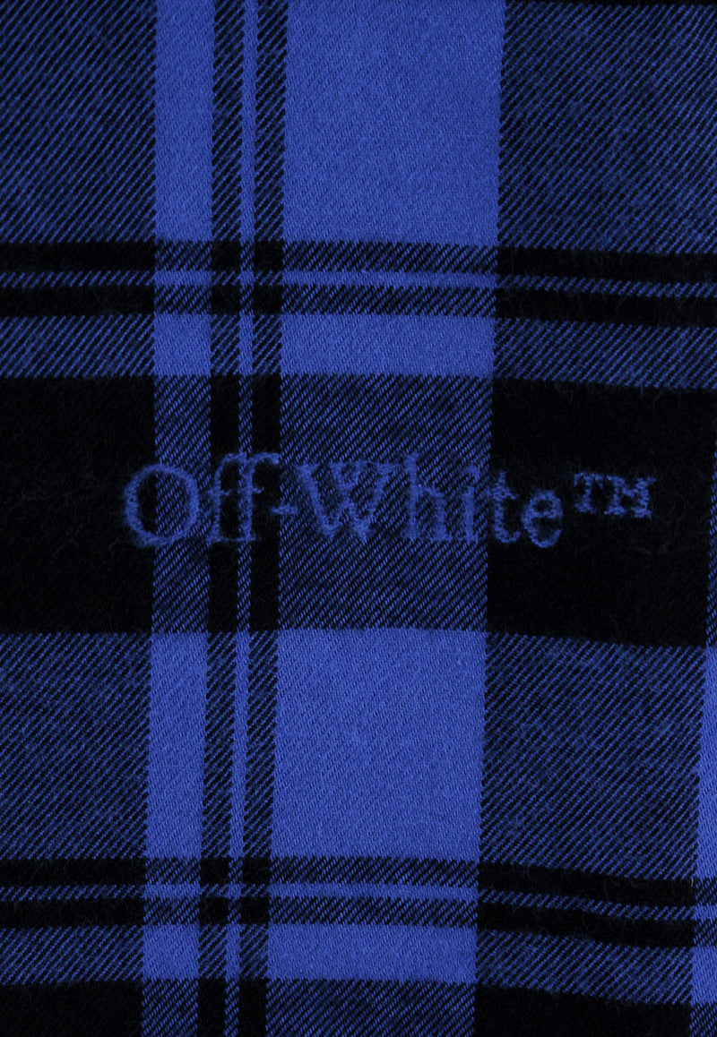 Off-White Checked Long-Sleeved Shirt OMGE030F23FAB001_4800