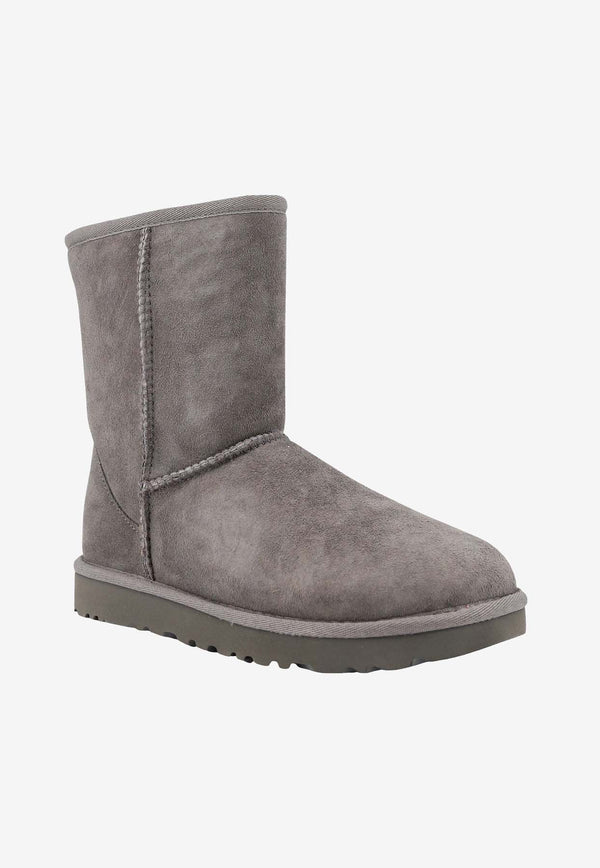 UGG Classic Short II Suede Snow Boots Gray 1016223_GREY