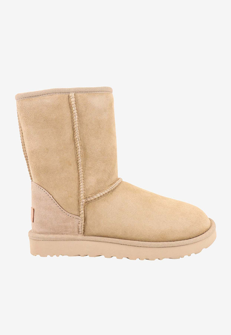 UGG Classic Short II Suede Snow Boots Beige 1016223_MDSD