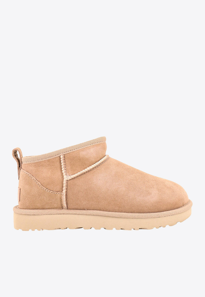 UGG Classic Ultra Mini Suede Boots Sand 1116109_SAN