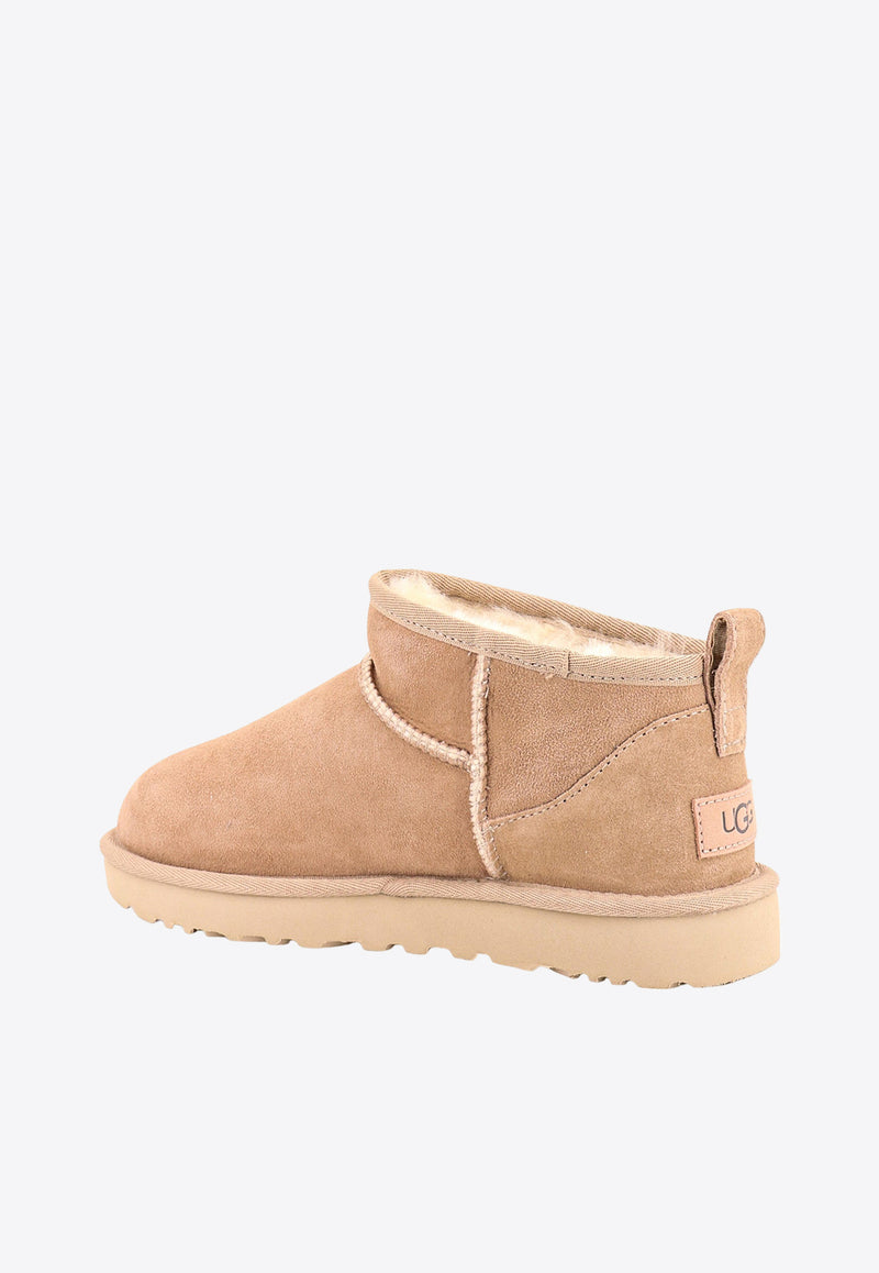 UGG Classic Ultra Mini Suede Boots Sand 1116109_SAN