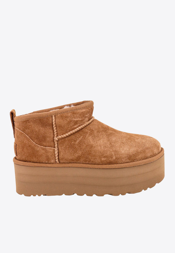 UGG Classic Ultra Mini Flatform Boots Chestnut 1135092_CHE