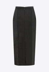 Alexander McQueen Upside-Down Slashed Skirt Black 769017QJACX_1000