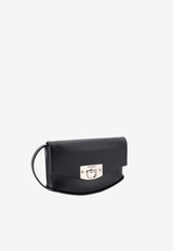 Durazzi Milano Swing Calf Leather Shoulder bag Black FW23B04B_B001