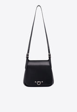 Durazzi Milano Besace Leather Shoulder Bag Black FW23B08B_B001