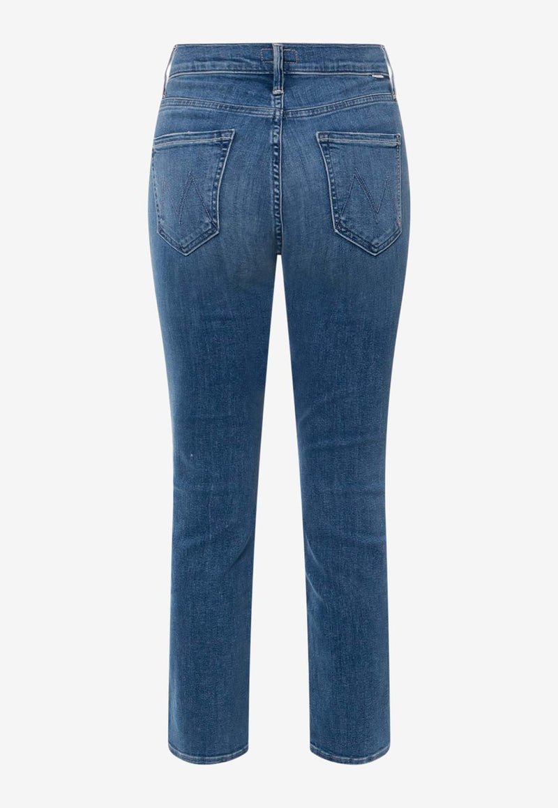 MOTHER Basic Straight-Leg Jeans Blue 1686104E_WOR