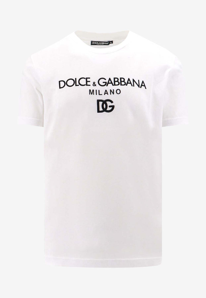 Dolce 
Gabbana DG Milano Crewneck T-shirt White G8PD7ZG7B9X_W0800