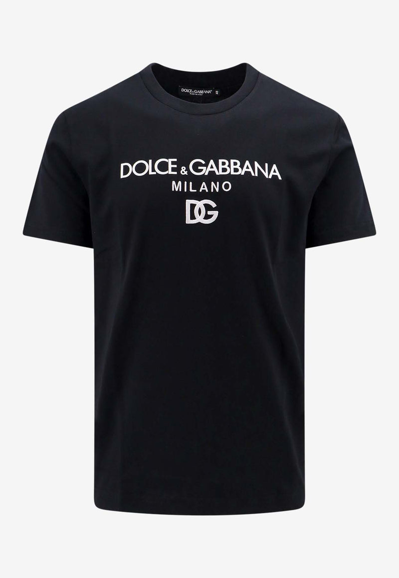 Dolce 
Gabbana DG Milano Crewneck T-shirt Black G8PD7ZG7B9X_N0000