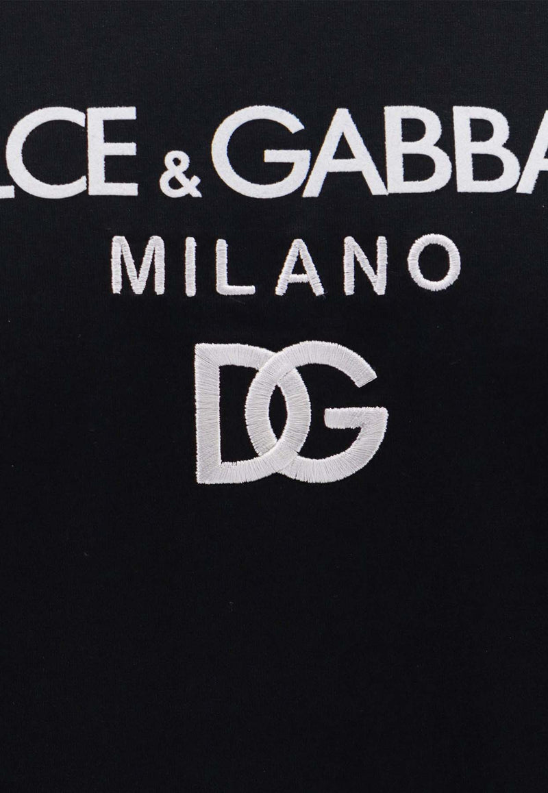 Dolce 
Gabbana DG Milano Crewneck T-shirt Black G8PD7ZG7B9X_N0000