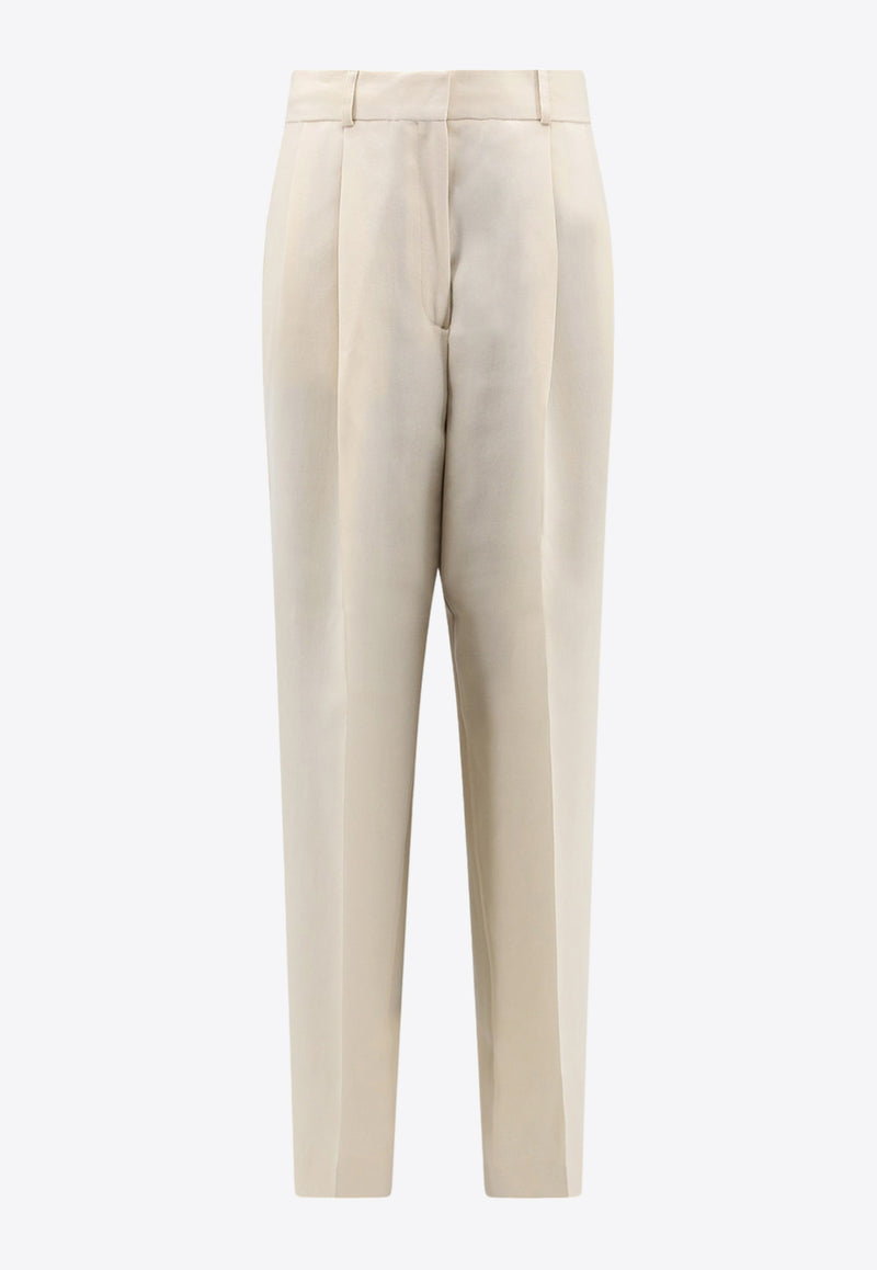 Toteme Double-Pince Tailored Pants White 234WRB847FB0065_007