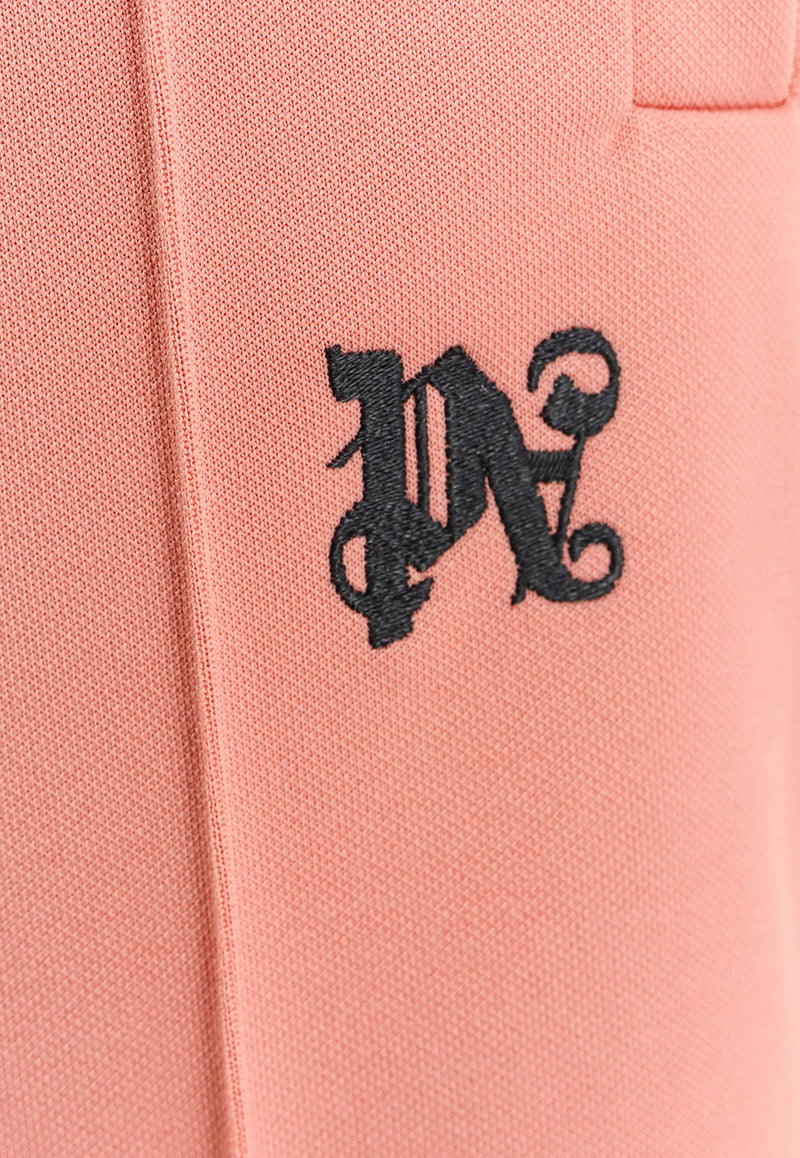 Palm Angels Monogram Embroidered Track Pants Pink PMCJ020R24FAB001_3010