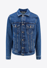 Palm Angels Monogram Denim Jacket Blue PMYE027R24DEN001_4010