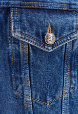 Palm Angels Monogram Denim Jacket Blue PMYE027R24DEN001_4010