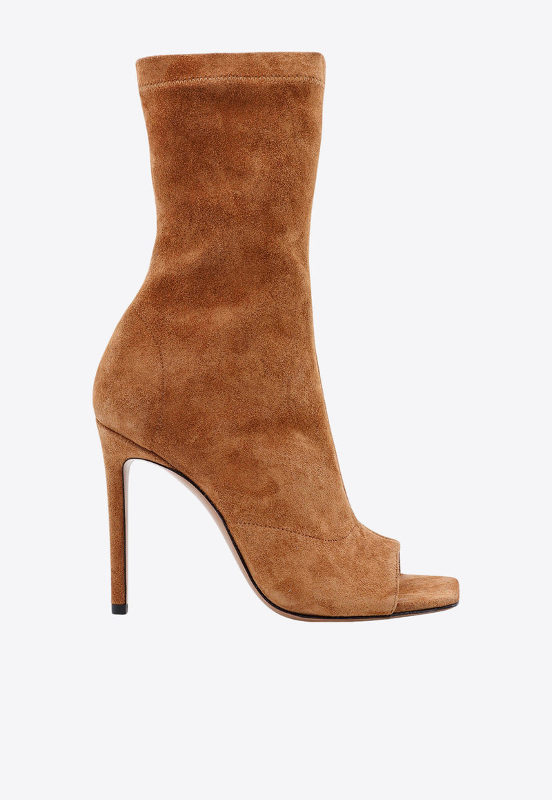 Paris Texas Amanda 105 Suede Ankle Boots Brown PX1155XVST3_RHUM