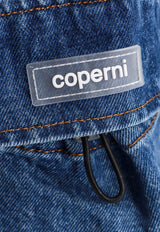 Coperni Mini Denim Cargo Skirt Blue COPJ49202_WASBLU