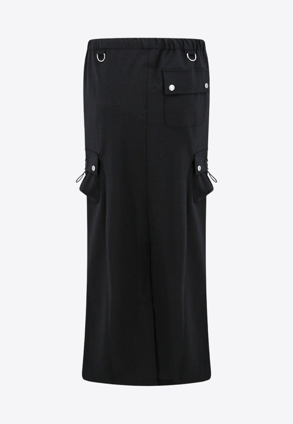 Coperni Cargo Maxi Skirt Black COPJ21BIS106C_BLACK