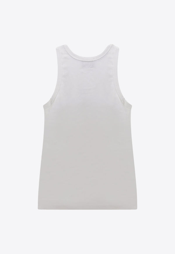 Coperni Logo Embroidered Tank Top White COPJS12510_OPTWHT