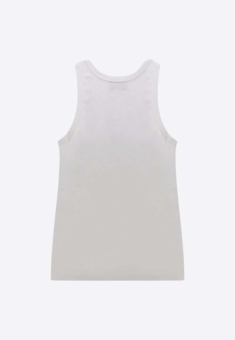 Coperni Logo Embroidered Tank Top White COPJS12510_OPTWHT