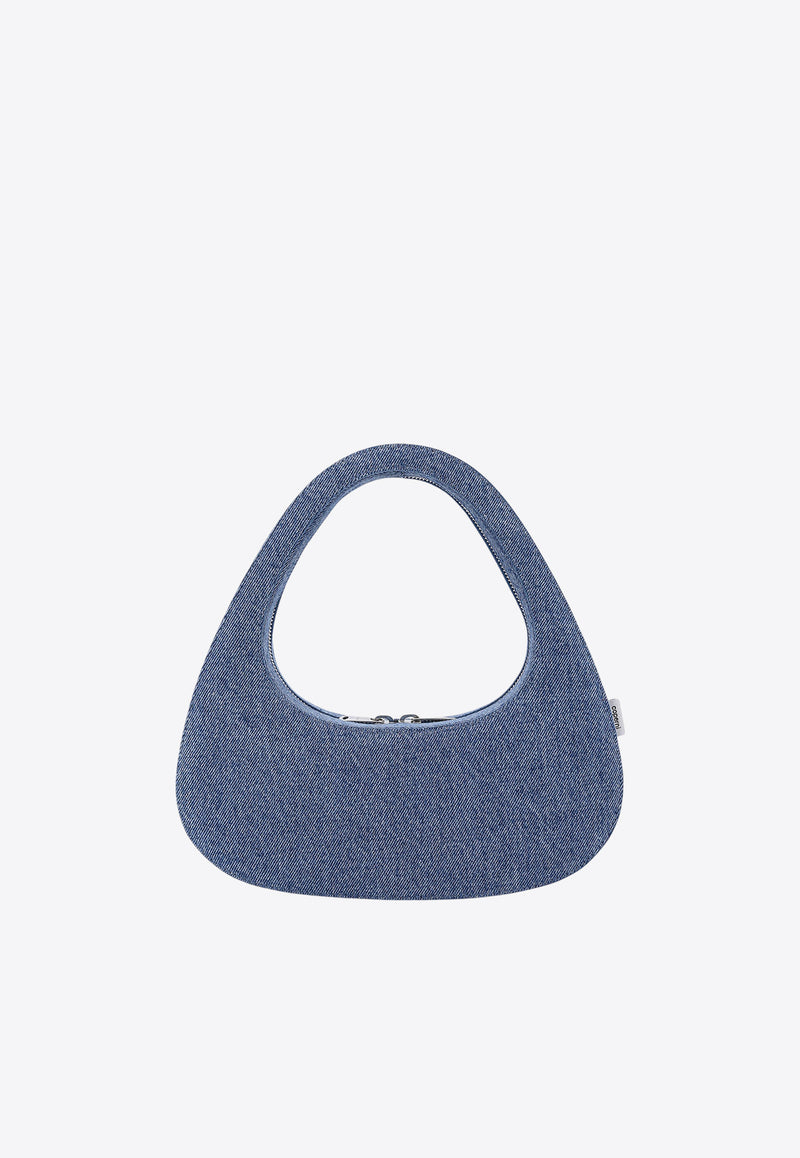 Coperni Swipe Denim Top Handle Bag Blue COPBA04202_WASBLU