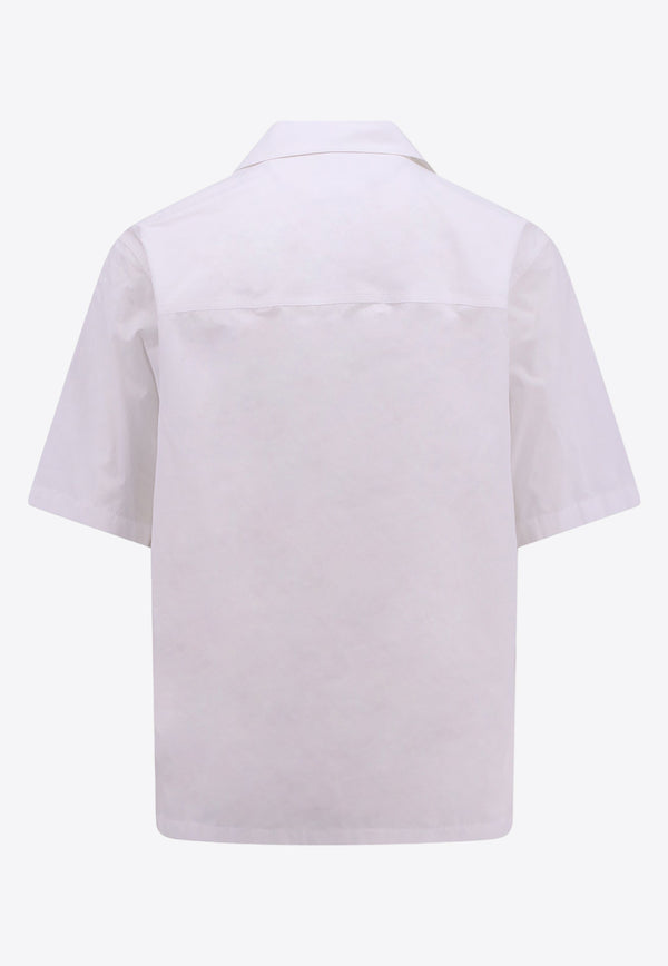 Jil Sander Short-Sleeved Bowling  Shirt White J47DL0106J45127_100