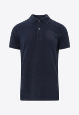 Tom Ford Tennis Piquet Polo T-shirt Blue JPS002JMC007S23_HB790