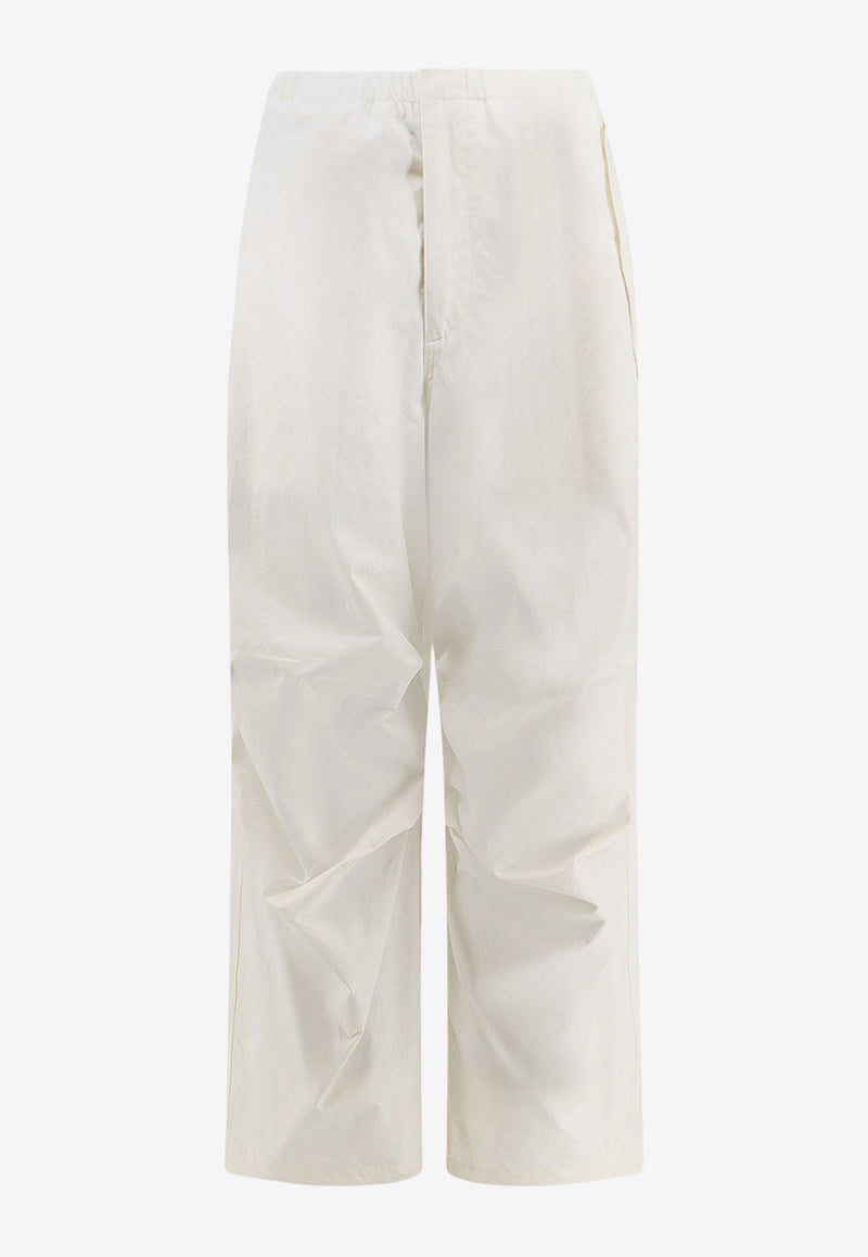 Jil Sander Knee-Pleat Oversized Pants White J21KA0147J45218_105