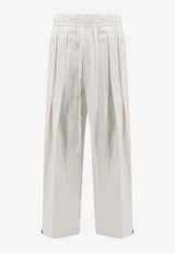 Jil Sander Pleated Wide-Leg Pants White J02KA0221J45202_100