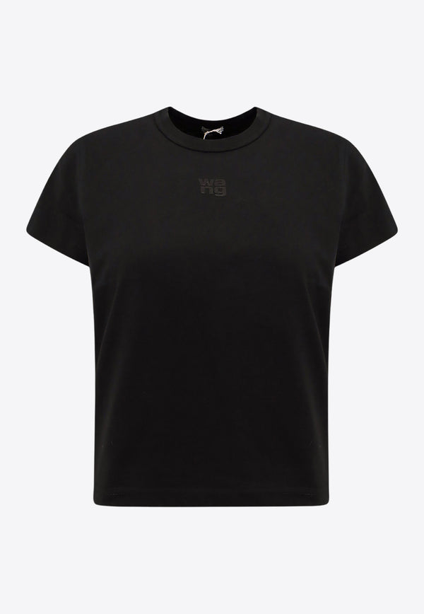 Alexander Wang Crewneck Logo T-shirt Black 4CC3221358_001