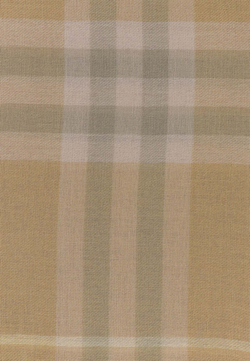 Burberry Checked Wool Fringed Scarf 8080098_A3743