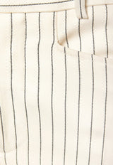 Tom Ford Striped Straight-Leg Pants White PAW558FAX1158_XECBL