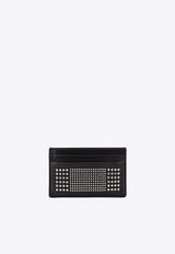 Alexander McQueen Studded Leather Cardholder Black 7362301AAQ2_1000