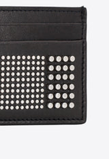 Alexander McQueen Studded Leather Cardholder Black 7362301AAQ2_1000