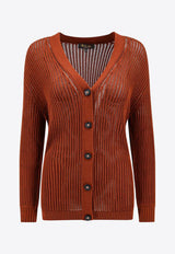 Loro Piana Ikeda Knitted Cardigan Brown FAN6261_P08U