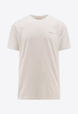 Marni Logo Embroidered T-shirt White HUMU0198X1UTCZ57_00W01