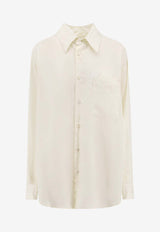 Lemaire Oversized Long-Sleeved Shirt White SH1089LF1126_WH018