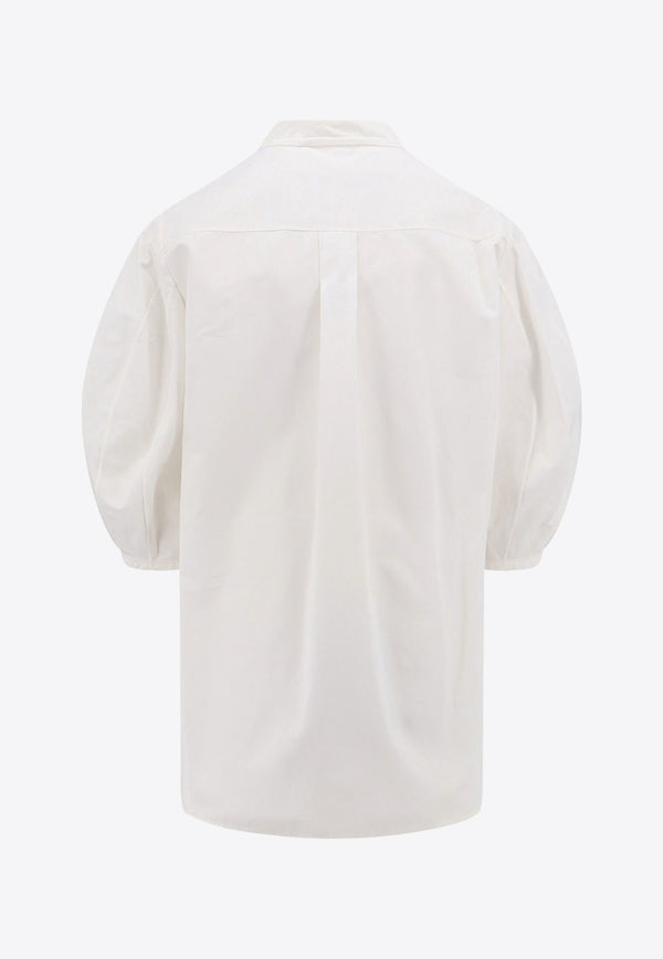 Chloé Puff-Sleeved Poplin Blouse C24SHT18141_24U