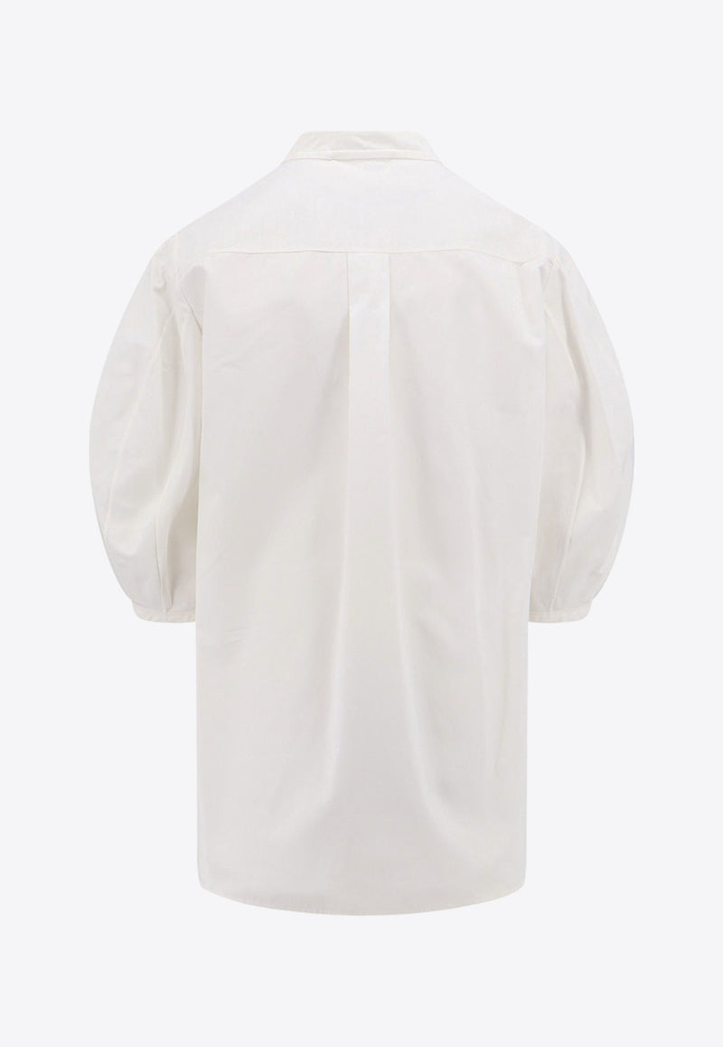 Chloé Puff-Sleeved Poplin Blouse C24SHT18141_24U