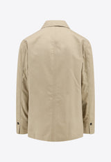 Salvatore Ferragamo Logo Patch Overshirt 143832771558_SAND Beige