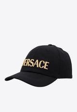 Versace Logo Embroidered Baseball Cap Black 10126931A08103_2B150