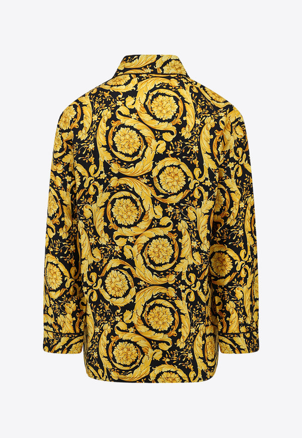 Versace Barocco Silk Pajama Top 10053761A04661_5B000 Gold