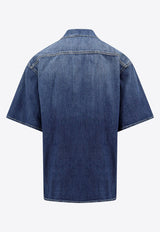 Logo-Embroidered Denim Shirt