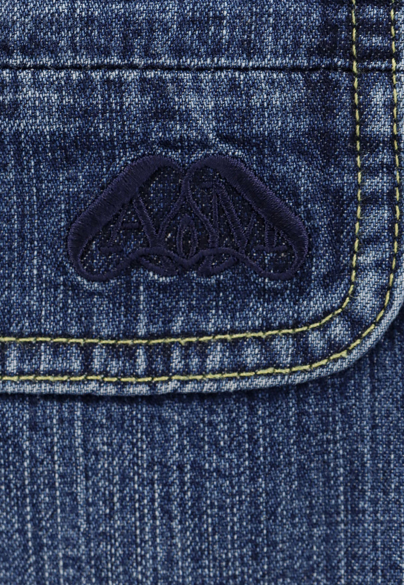 Logo-Embroidered Denim Shirt