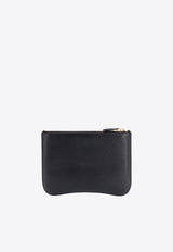 AMI PARIS Paris Paris Grained Leather Clutch Black USL025AL0036_0015