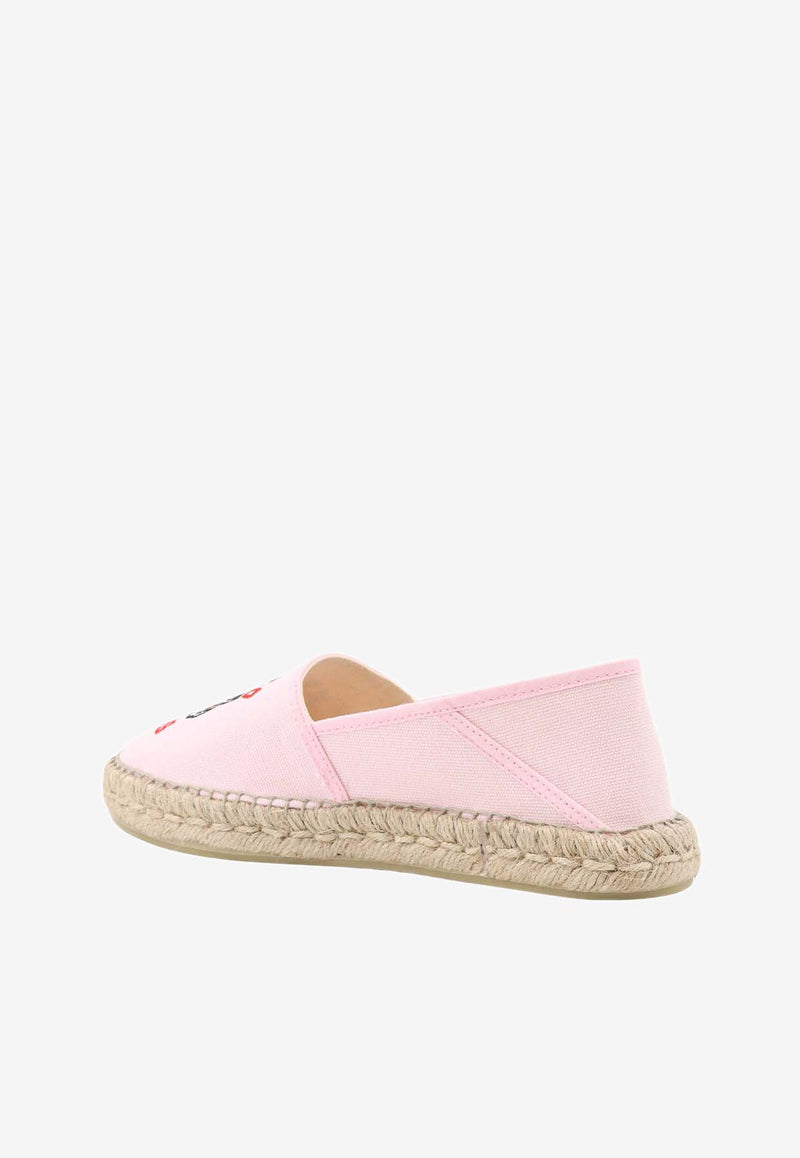 Kenzo Lucky Tiger Embroidered Espadrilles Pink FE52ES020F81_34