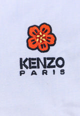 Kenzo Boke Flower Embroidered Long-Sleeved Shirt Light Blue FD55CH4109LO_64