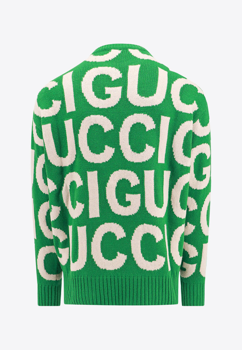 Gucci Logo Intarsia Wool Sweater 763672XKDLV_3521